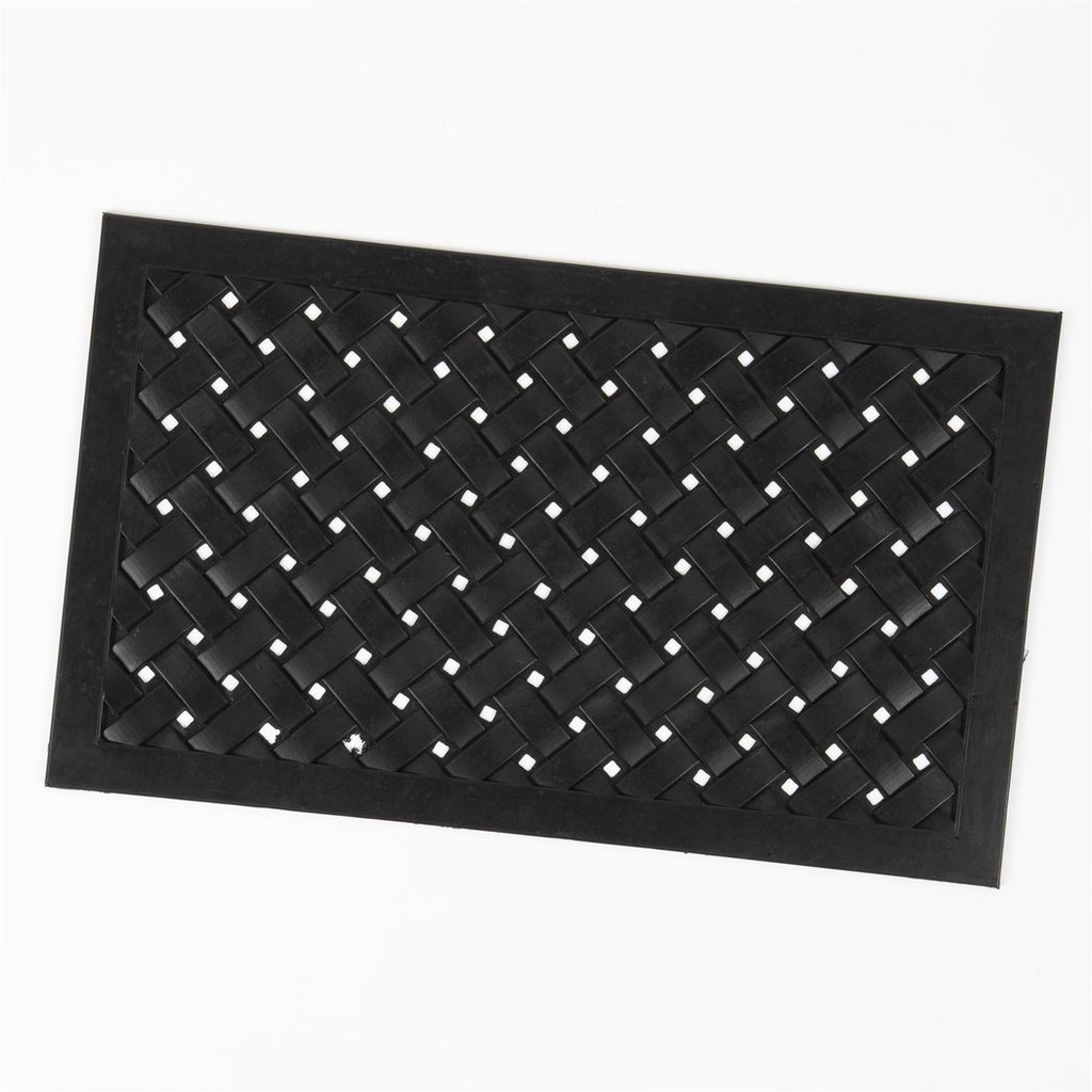 Reddish Rubber Lattice 45x75cm Doormat
