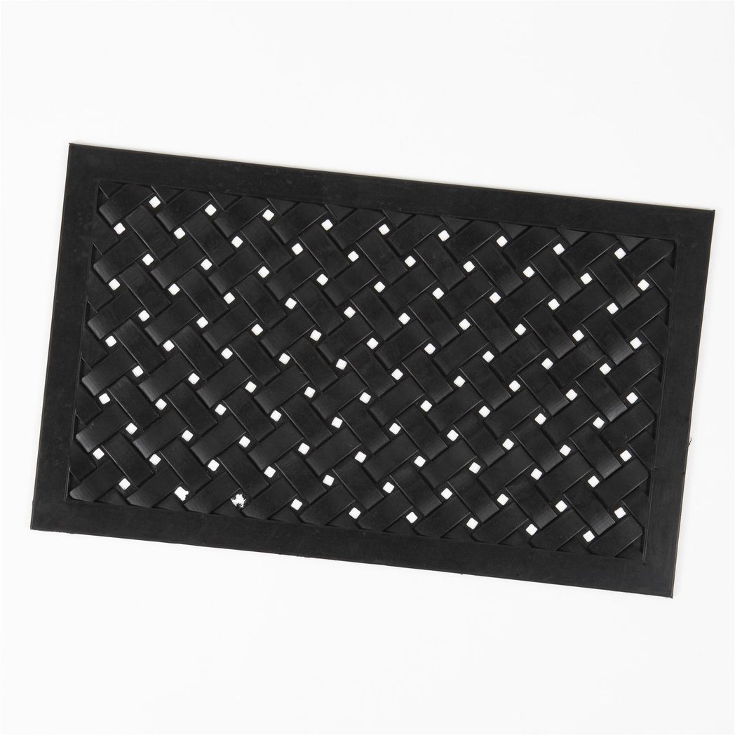 Reddish Rubber Lattice 45x75cm Doormat