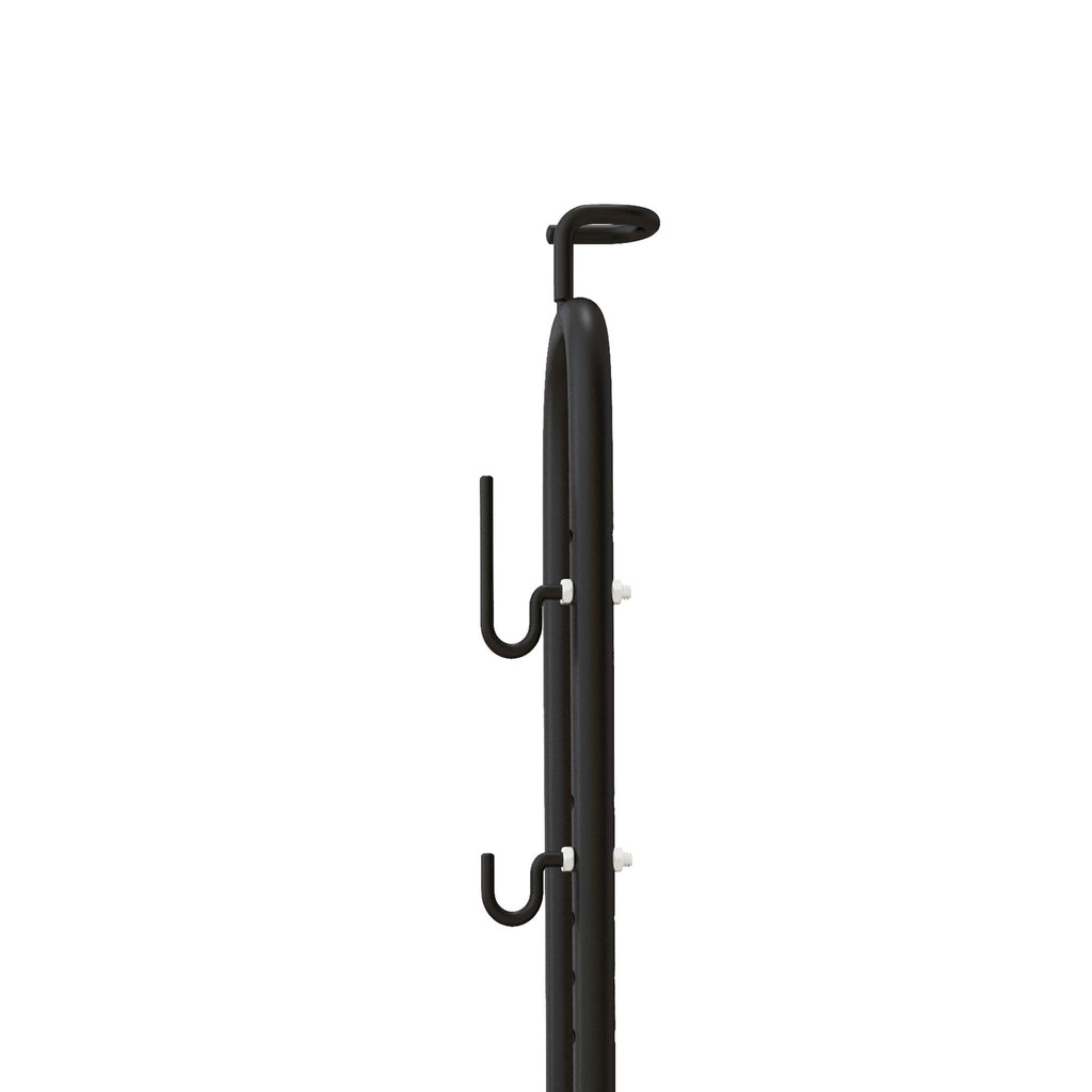 SPORTNOW Vertical & Horizontal Bike Rack Fits 6"-28" and 700c Bikes, Black