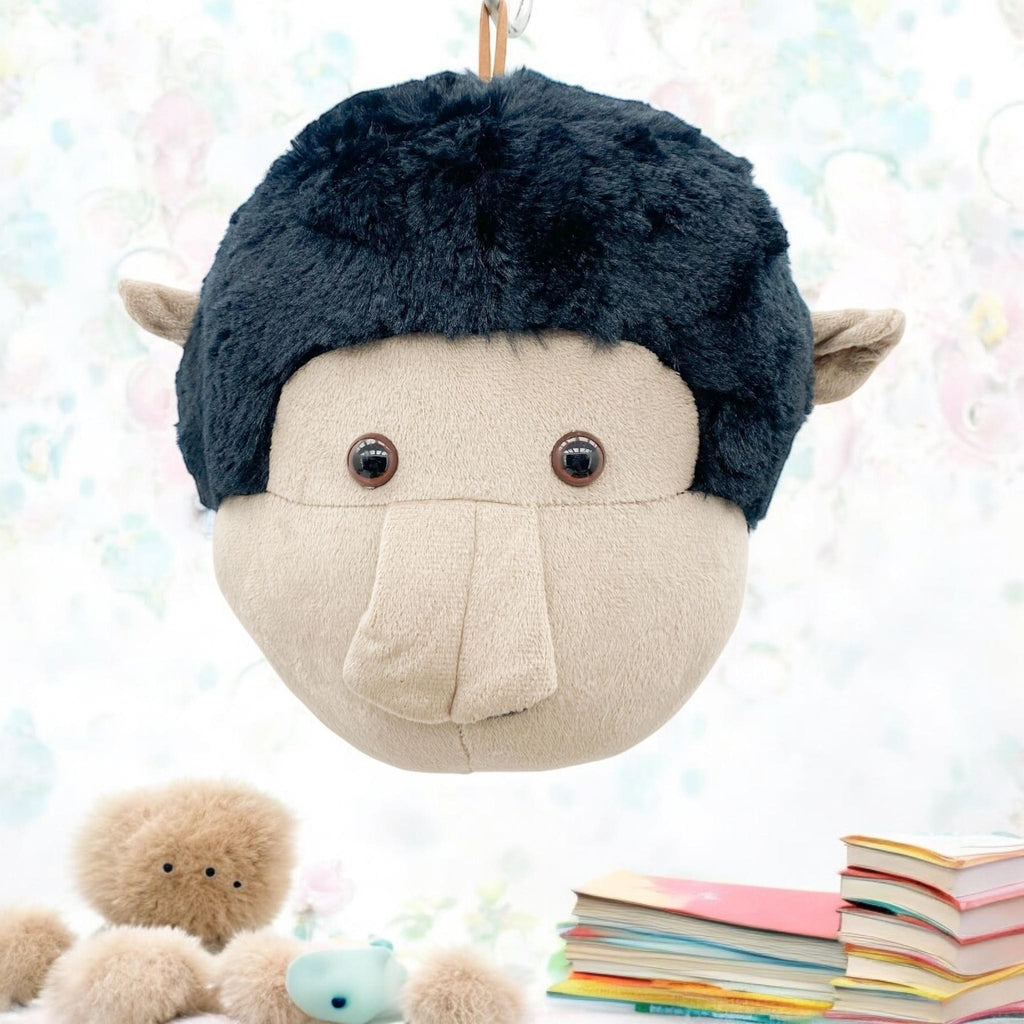 Plush Monkey Head Wall Decoration Ornament Hanging Stuffed Kids Room Toy Gift 3D