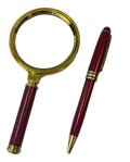 Magnifier With a Matching Ballpoint Pen