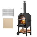 Stainless Steel 2-Tier Outdoor Charcoal Pizza Oven