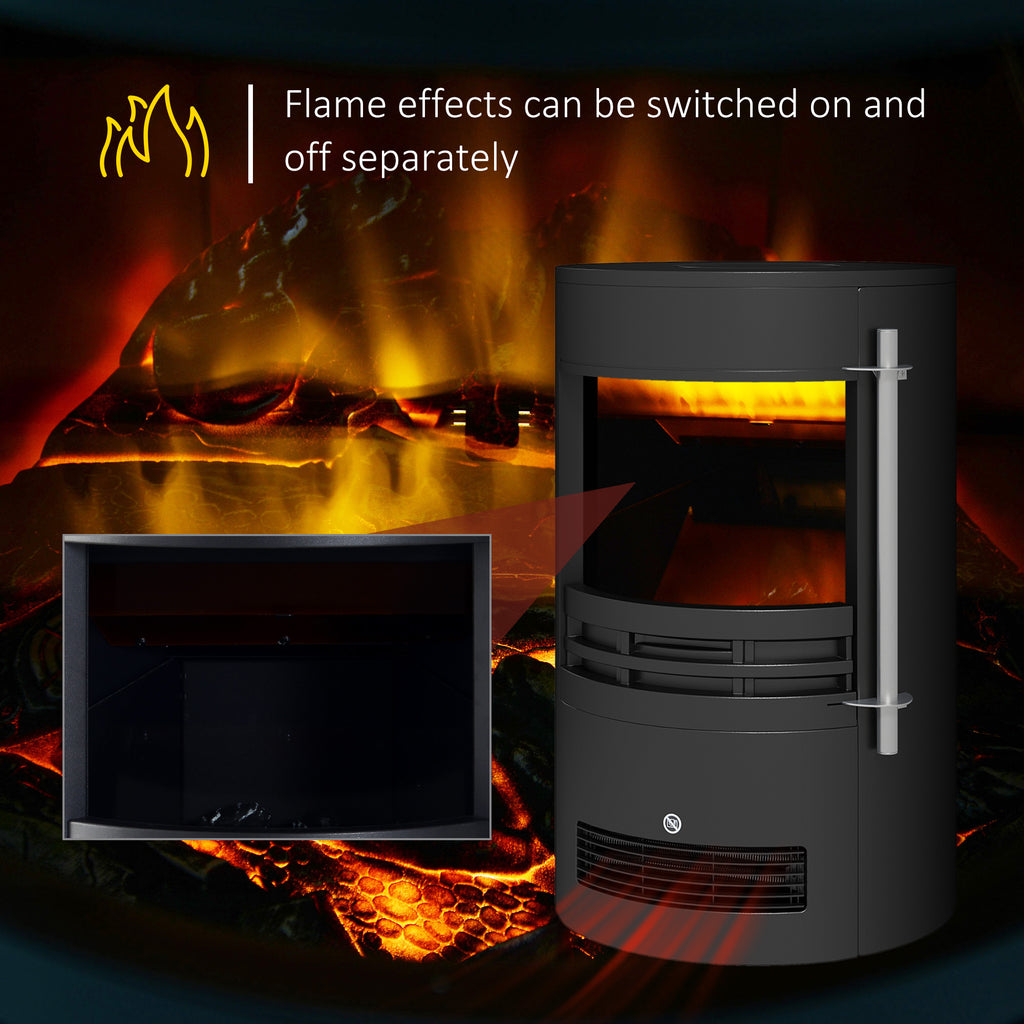 Electric Fireplace Heater 900W/1800W-Black