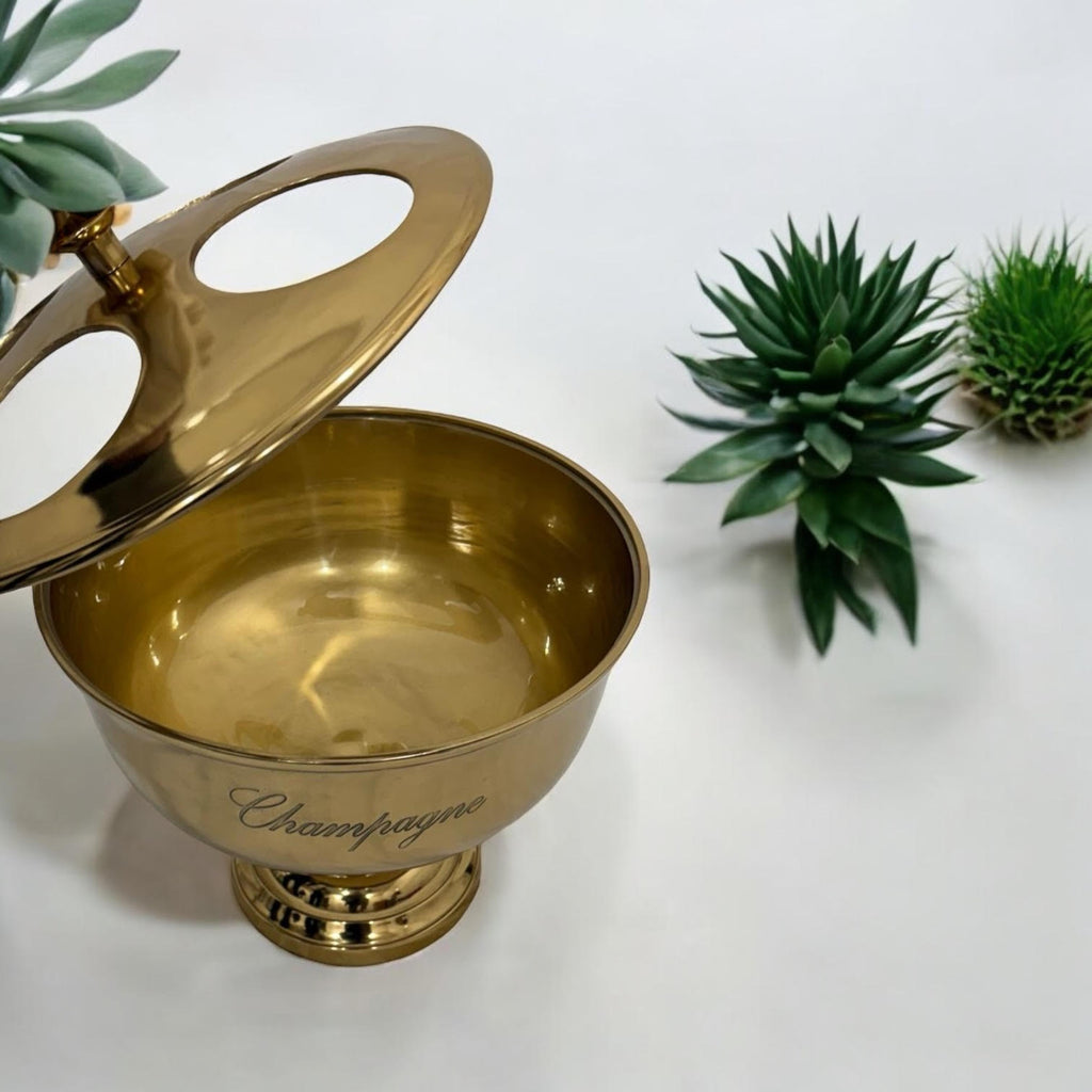 Vintage Gold 32cm Champagne Ice Bucket