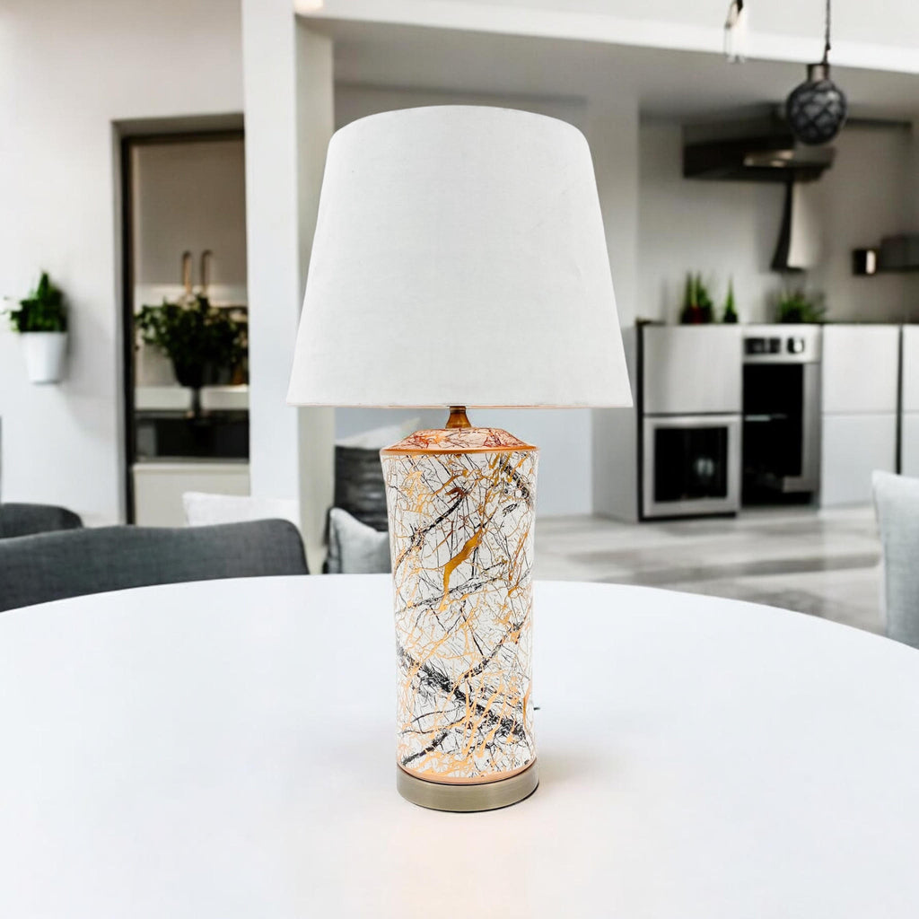Modern Ceramic Table Lamp – Stylish Ceramic Lamp Available in Three Sizes