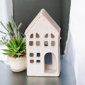 Modern Village Ceramic Tea Light Holder (17cm Candle Holder)