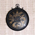 Beautiful and Durable 60cm Black & Gold Wall Clock