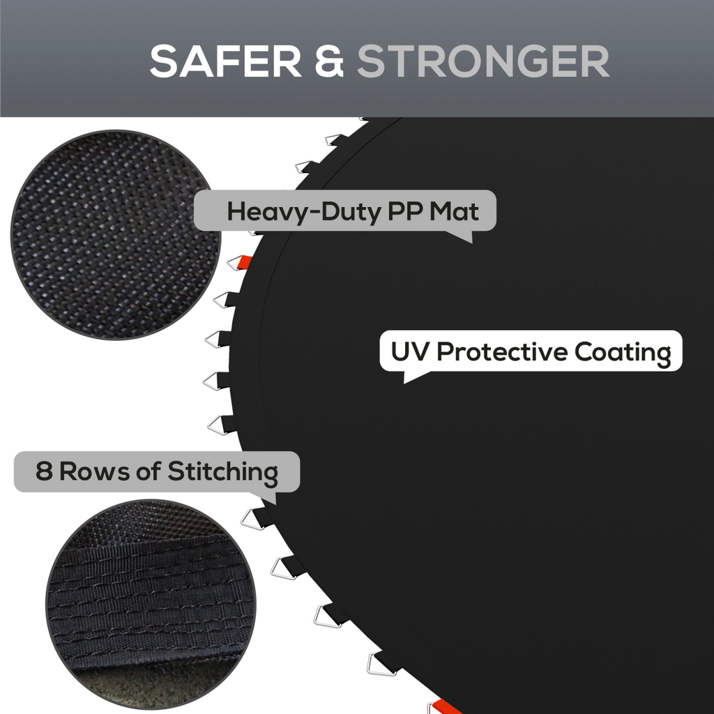 SPORTNOW Trampoline Mat with 54 V-Hooks, for 10ft Trampoline