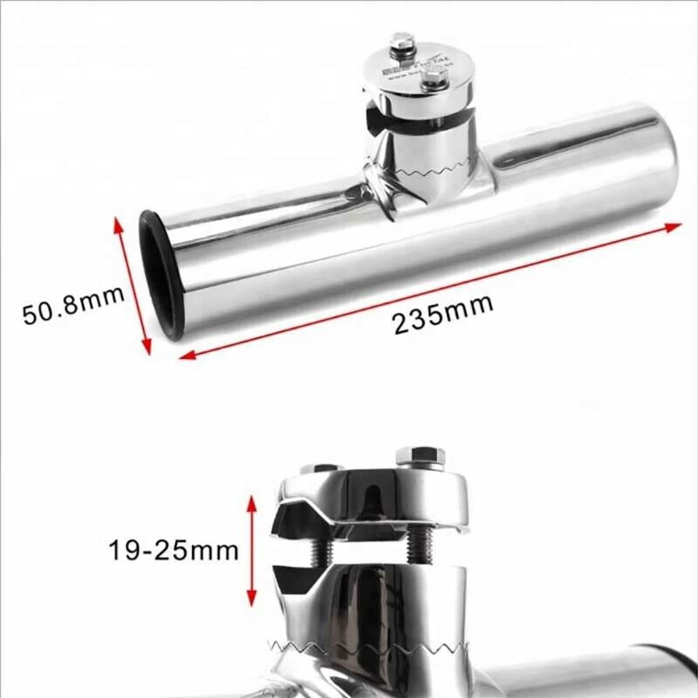 19-25mm Fishing Rod Holder Stainless Steel Rail Mount Rail For Marine Boat # UK