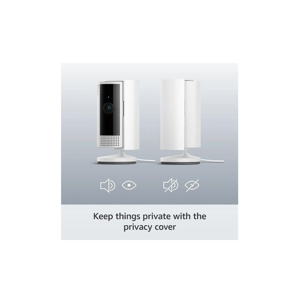Ring Indoor Camera 2nd Gen Security Cam 1080p HD Video White