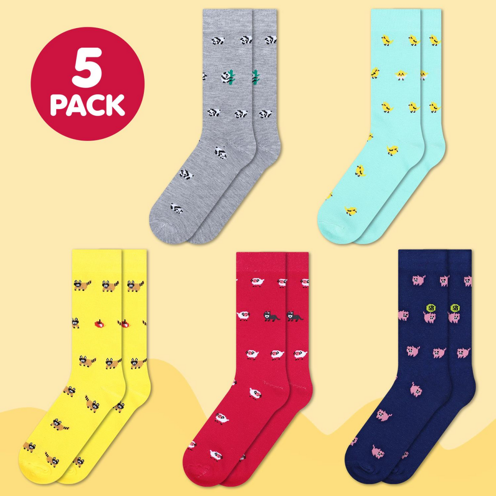 Vinsani ANIMAL SOCKS 5pk