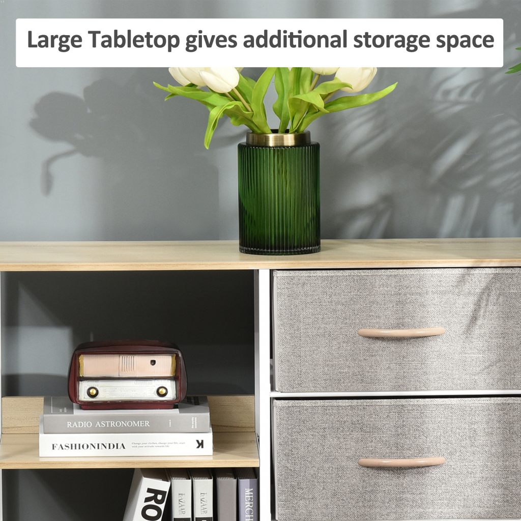 Chest Dresser with 3 Drawers Storage Cabinet Organizer, Beige