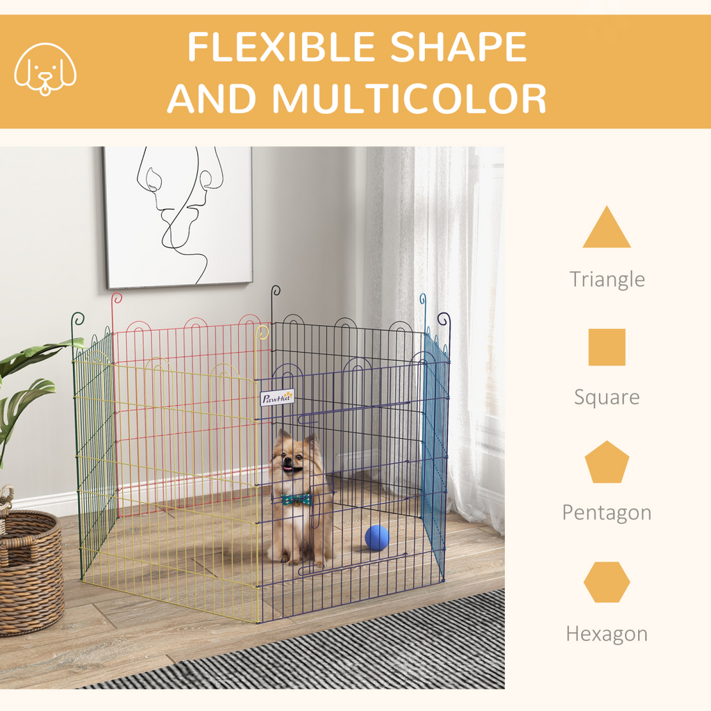 PawHut Pet Playpen Dog Puppy Crate Kennel with Door