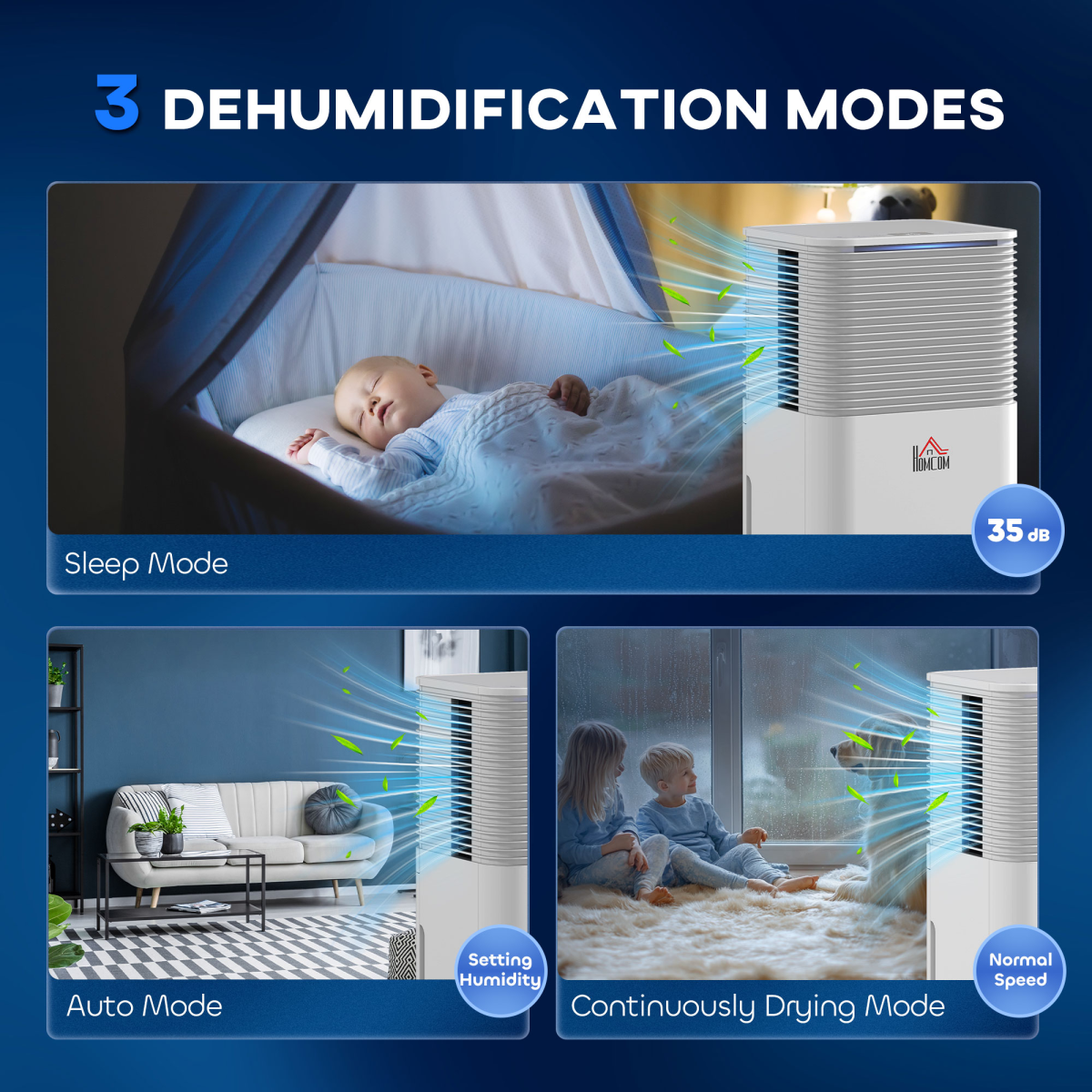 10L/Day 2000ML Portable Quiet Dehumidifier Home Laundry Room Electric Moisture