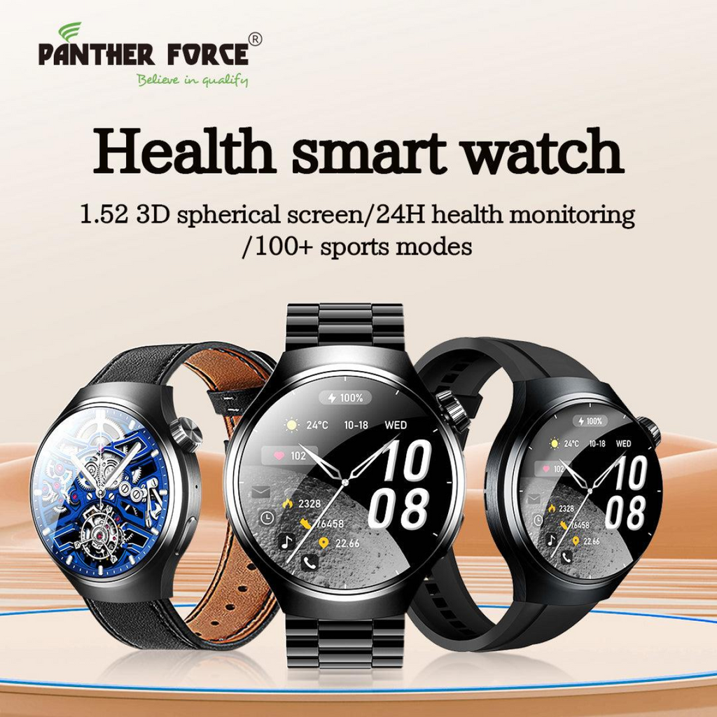 Panther Force 1.52" 3D Spherical Screen SmartWatch