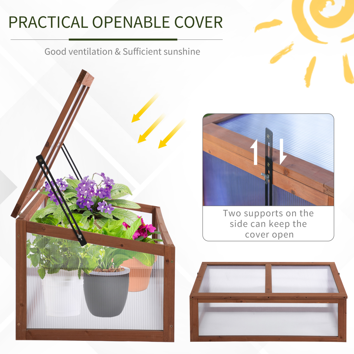 Wooden Cold Frame Greenhouse