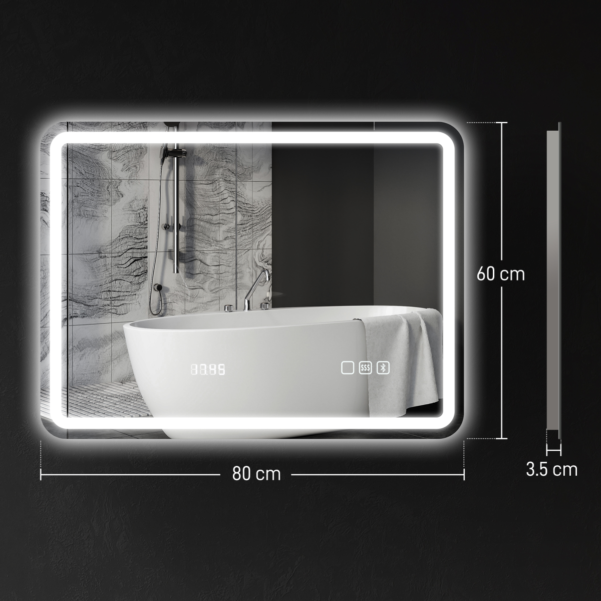 Bathroom Cabinet with Mirror