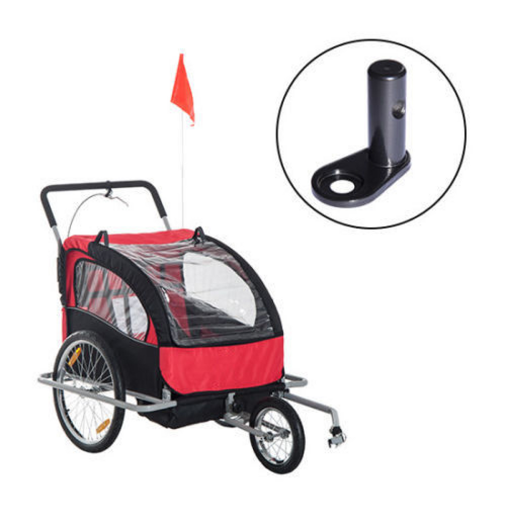 HOMCOM Coupling Accessory Pet Bike Bicycle Trailer Connector Attachment