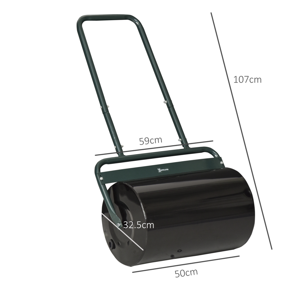 Outsunny Combination Push w/ 38L Sand or Water Garden Dark Green