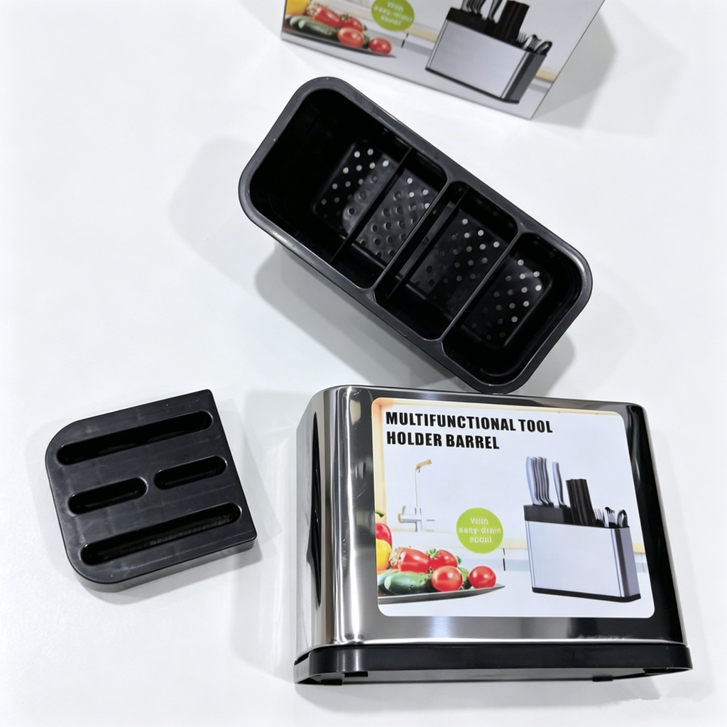 Kitchen Cutlery Holder Knife Block Storage Rack Organizer Utensils Chopstick Box