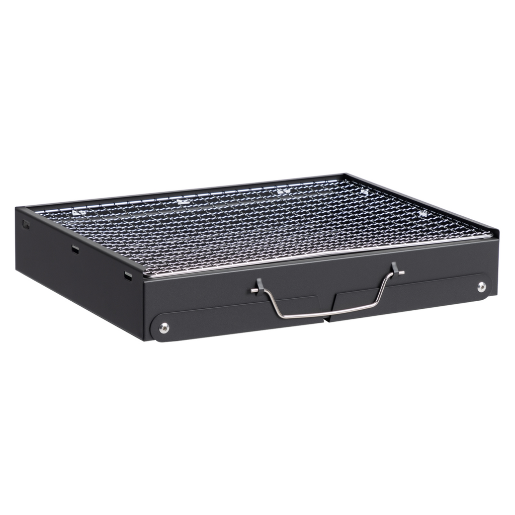 Portable BBQ Grill with Folding Feet, Compact and Lightweight Charcoal Grill for Outdoor Camping, Backyard, Picnic, Beach Party, and Family Outings