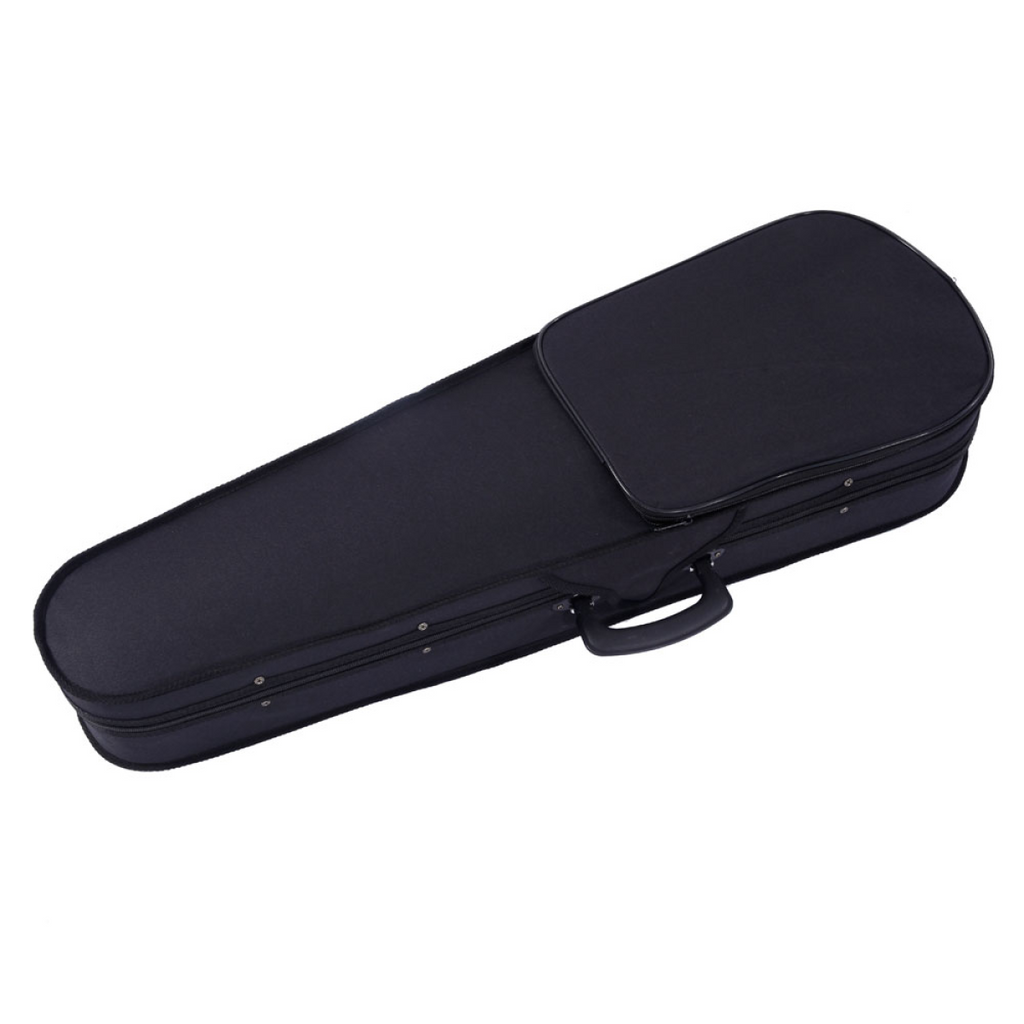 【】GV100 4/4 Acoustic Violin Case Bow Rosin Strings Shoulder Rest  Natural