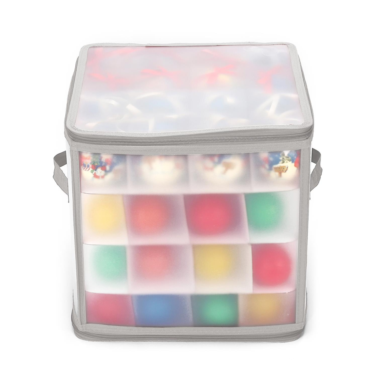 Vinsani Grey Xmas 64 Bauble Decorations Box