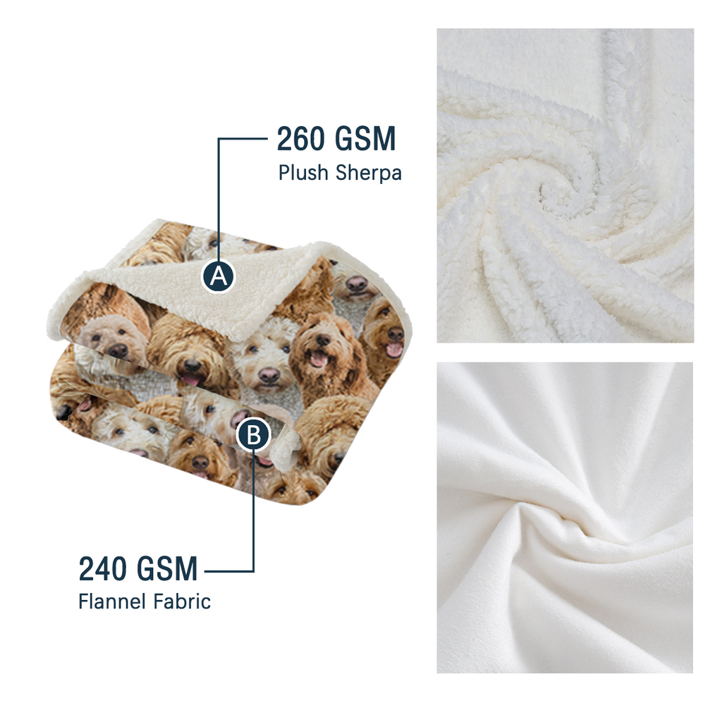 Cockapoos Fleece Blanket Fuzzy Dogs Blanket for Kids Adults Cute Puppy Cockapoos (150x200cm)