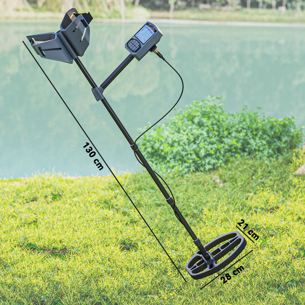 Outsunny Gold Metal Detector with DSP Chip and 5 Professional Modes