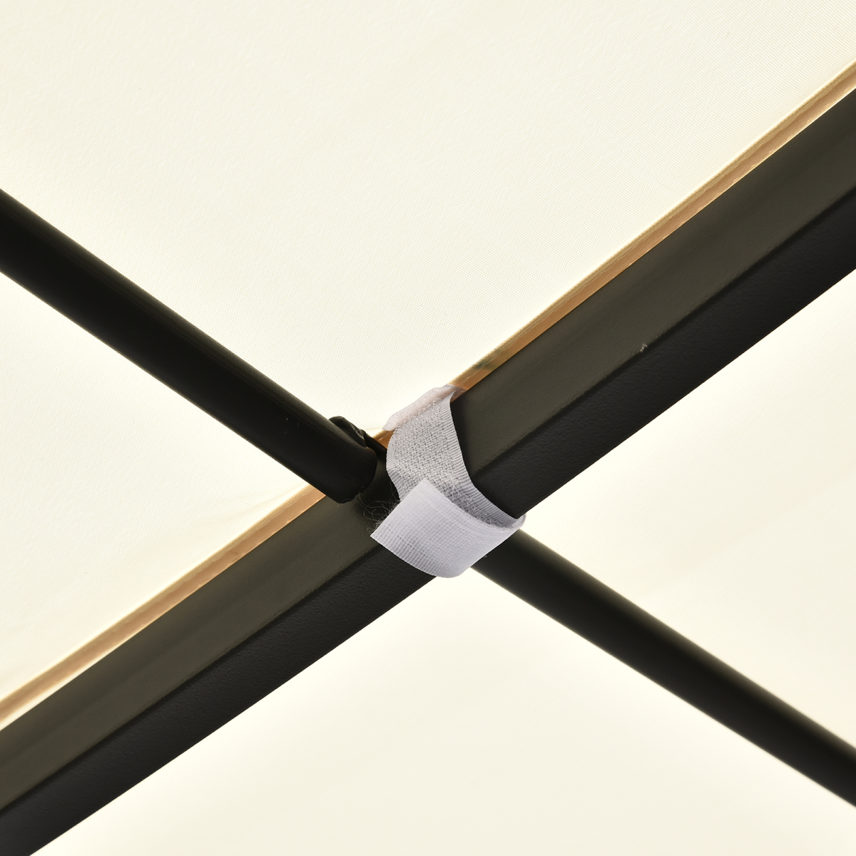 Wall Mounted Black Cream White 3x3 m Awning Metal Frame