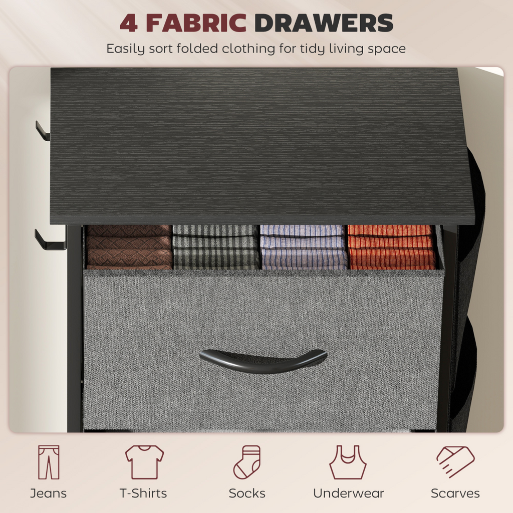 Wood Storage Chest of Drawers