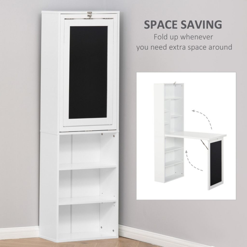 Wall Mount Desk Cabinet  38.5" W x 20" D x 60.25" H