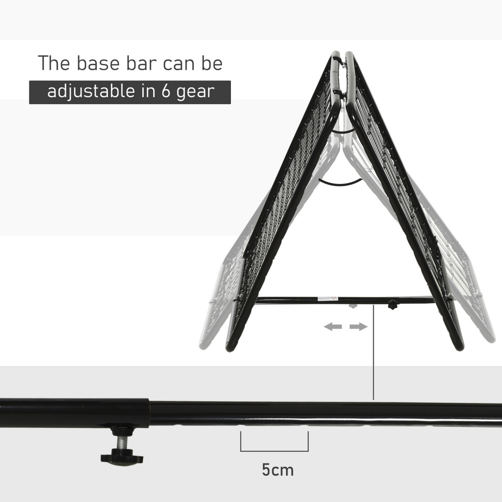 Adjustable Angle Rebounde Training Set with All Weather Double Layer Net HOMCOM