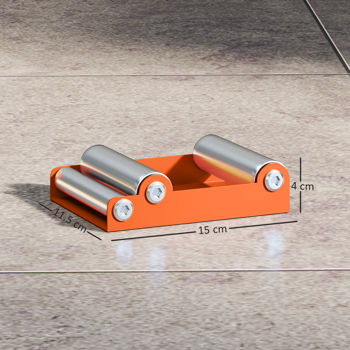 HOMCOM Motorcycle Wheel Roller Stand for Tyre Cleaning and Chain Lubrication