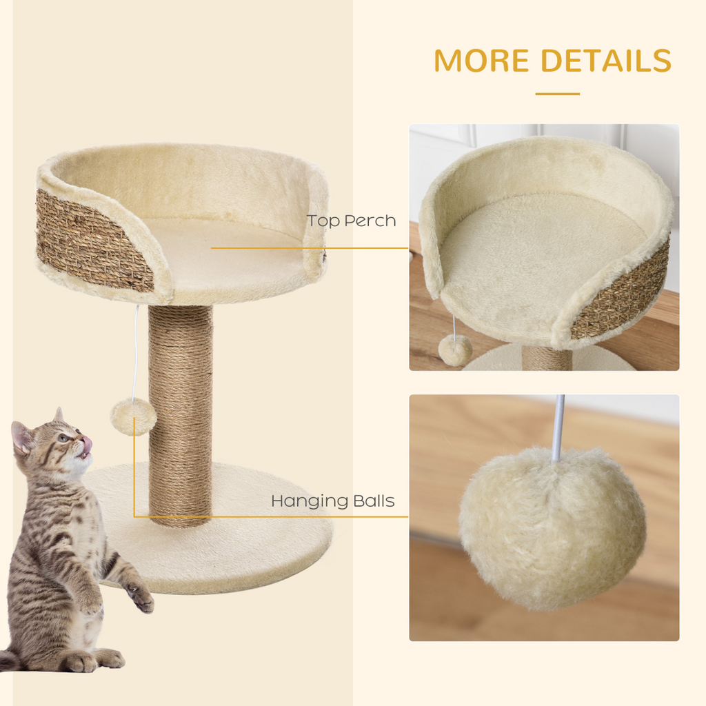 Cat Tree Tower Activity Center Climbing Stand with Scratching Posts Pawhut