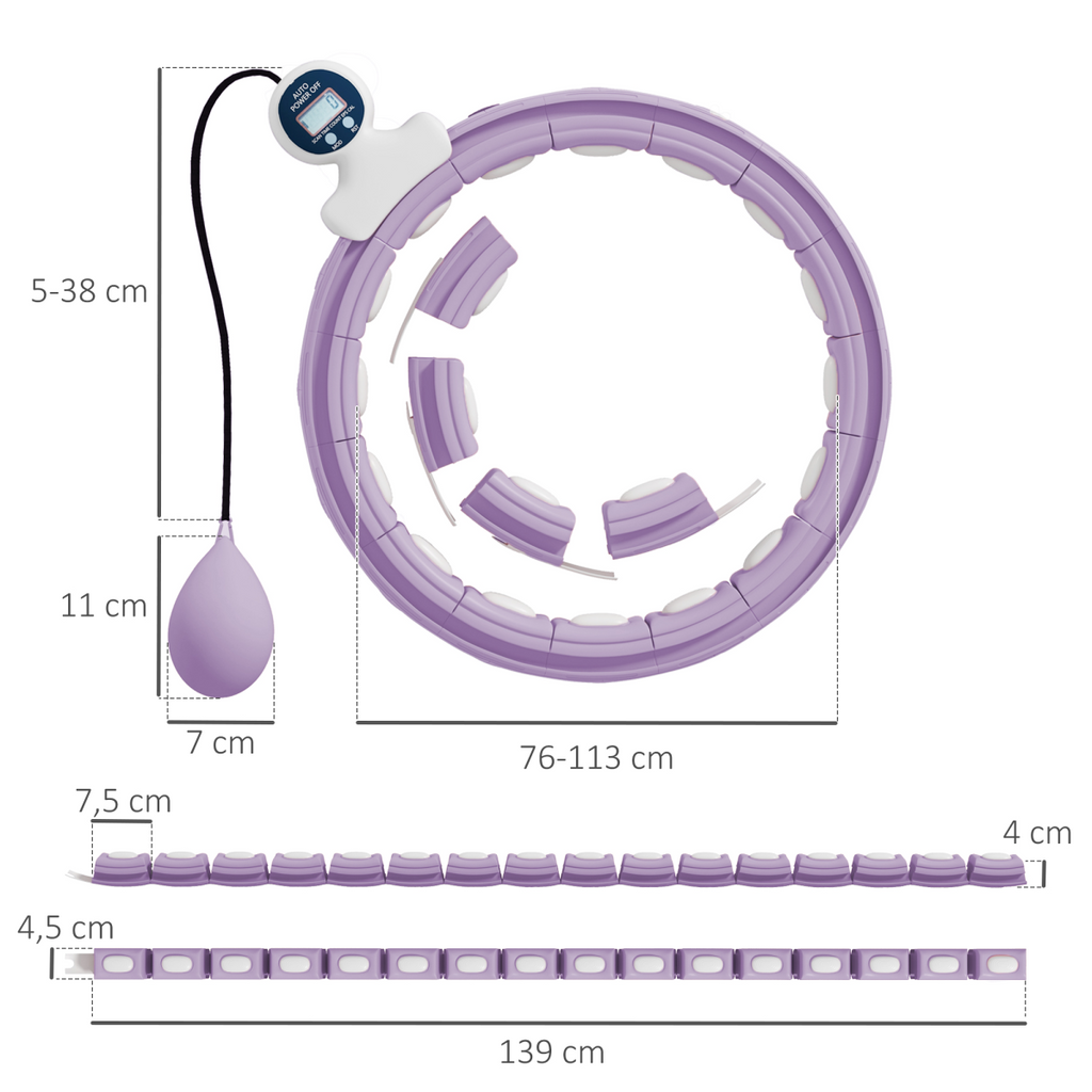 Weighted hula hoop