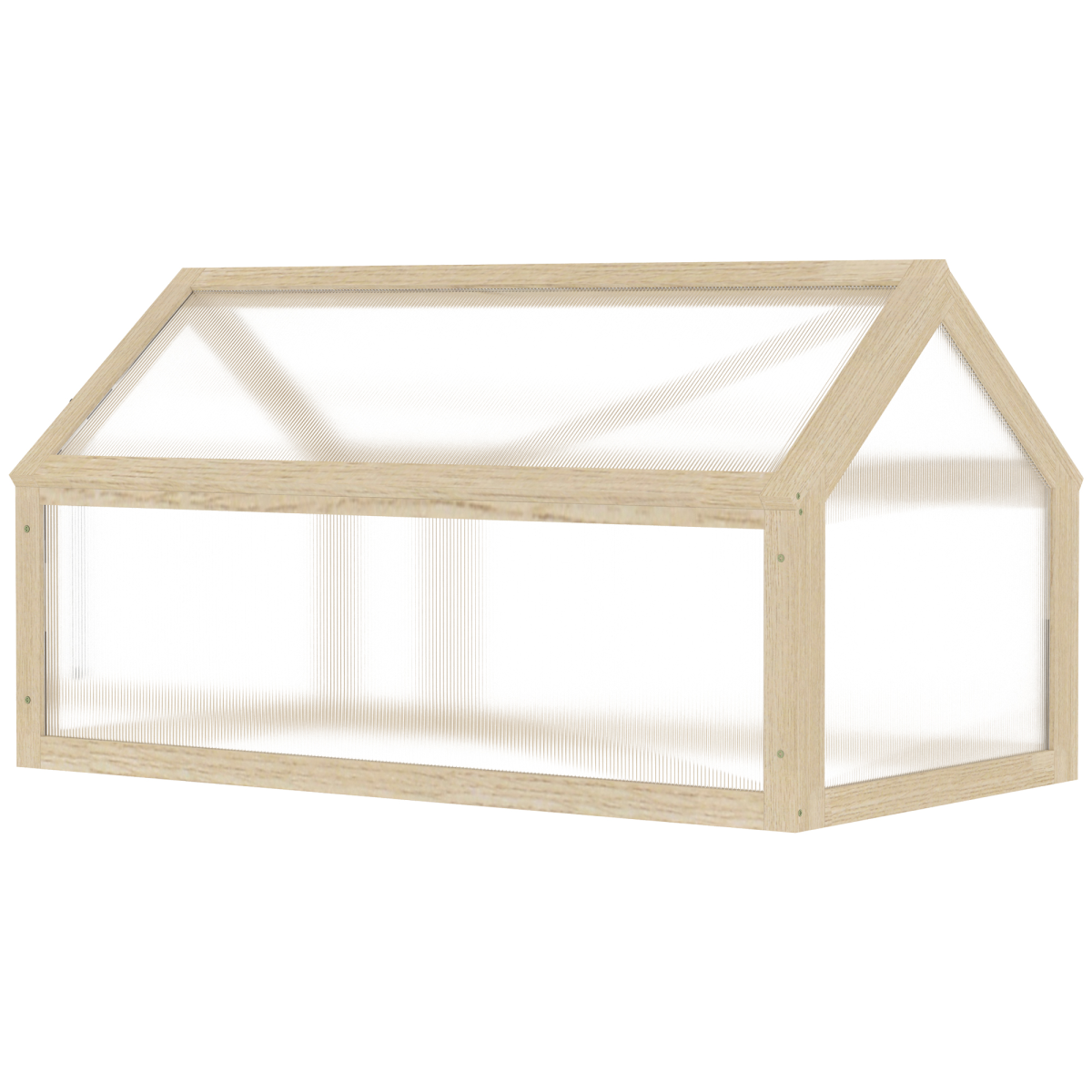 Wooden Cold Frame Greenhouse Garden Portable Raised Planter