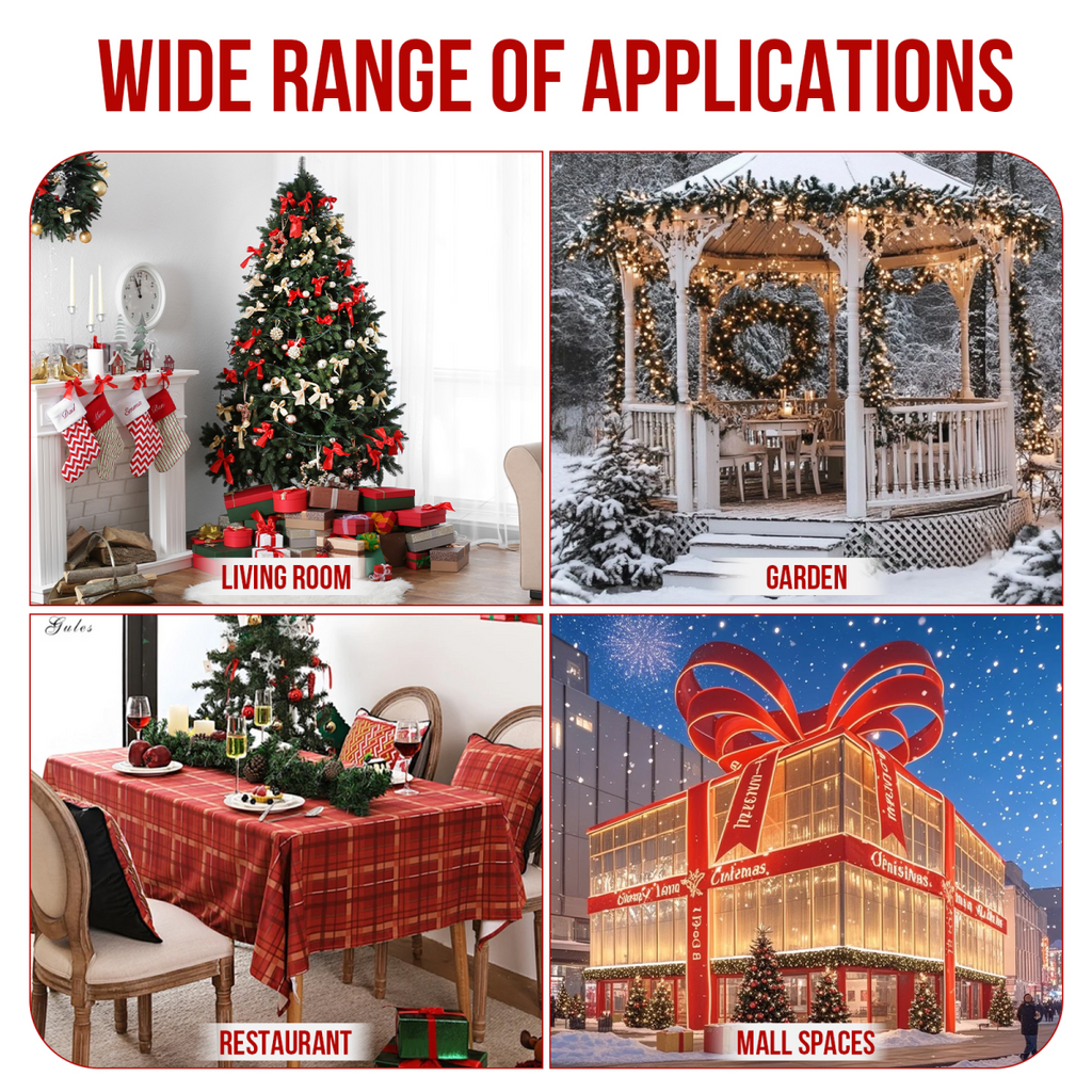 Pre-lit Outdoor Giant Bowknot Christmas Decoration