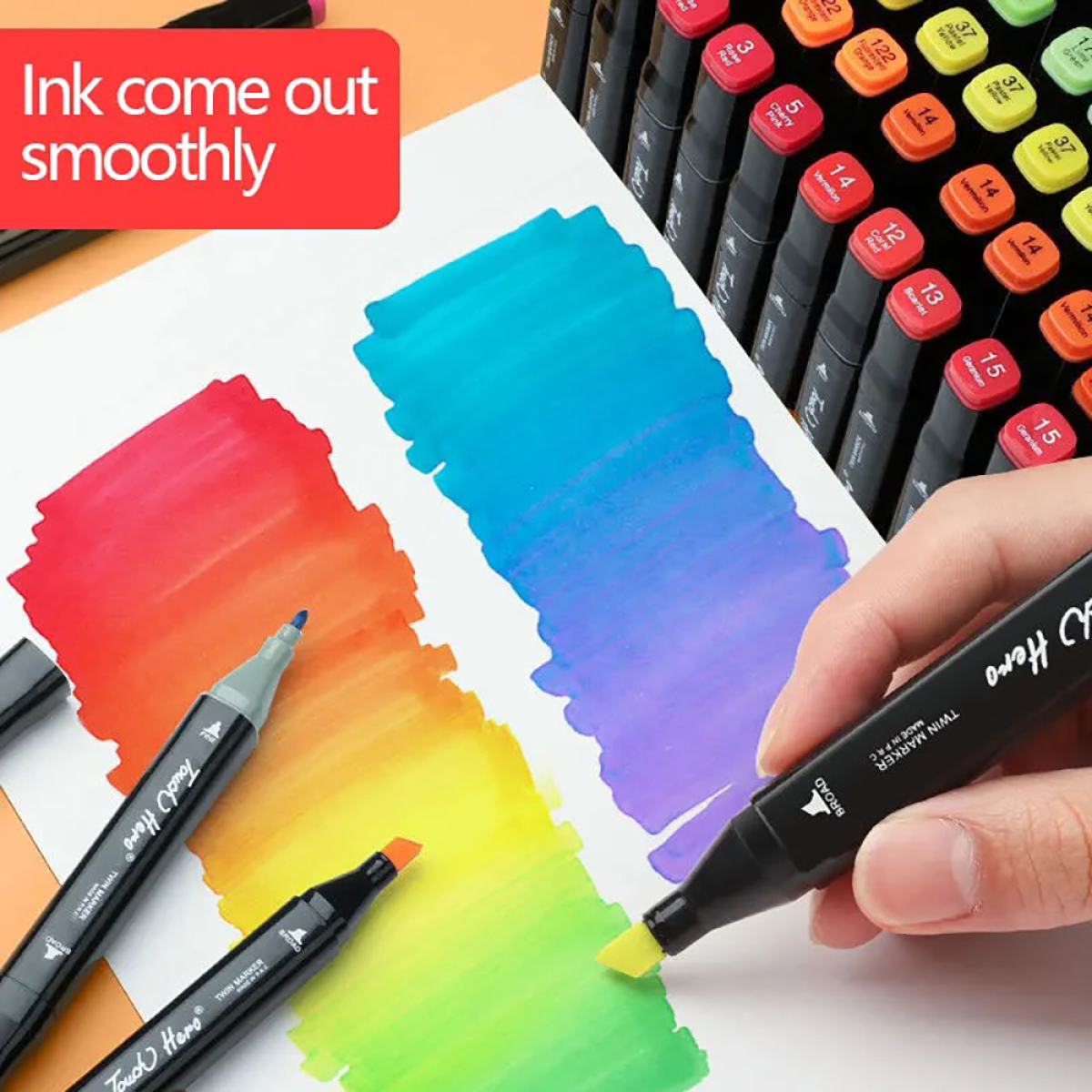 120 Colors Marker Pens Set Manga Brush Pen Student Drawing sketch Kawaii Art