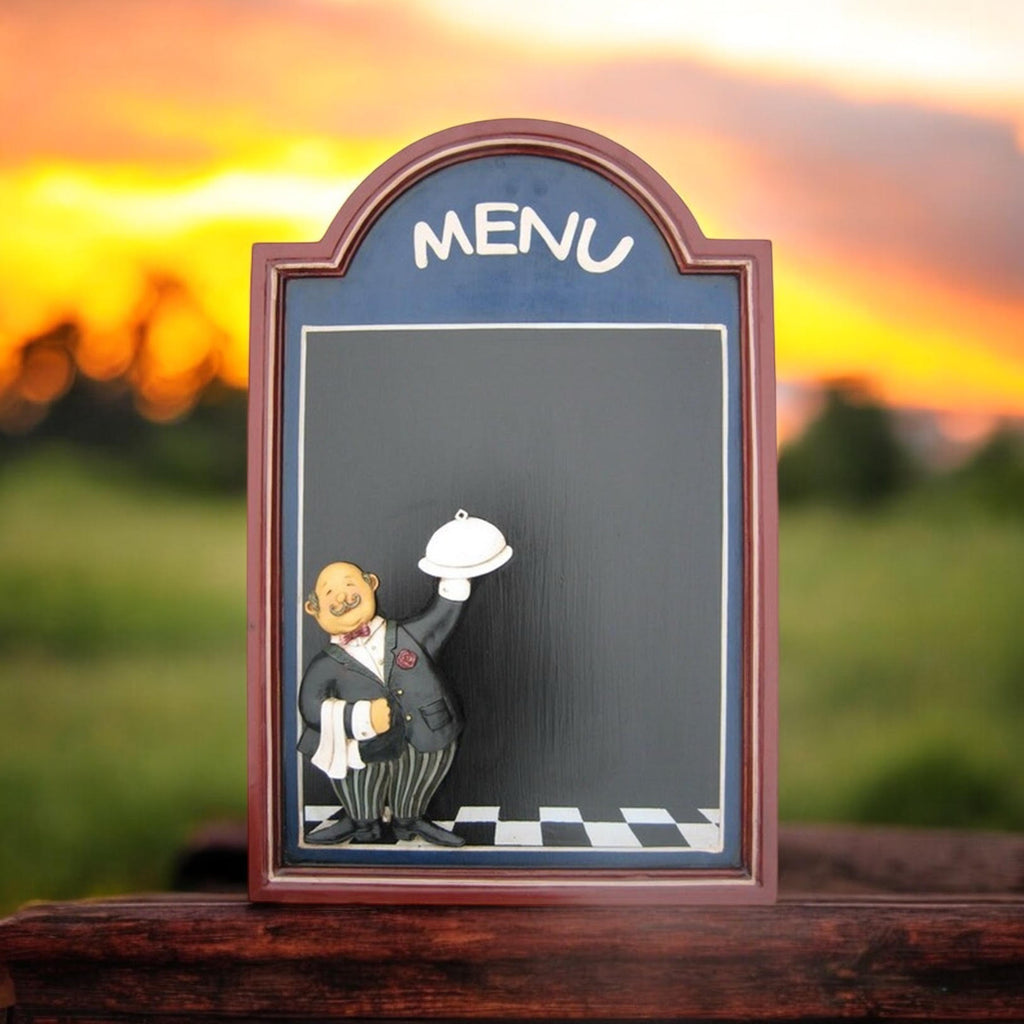 Wall-Mounted Chef Chalk Board Memo Menu