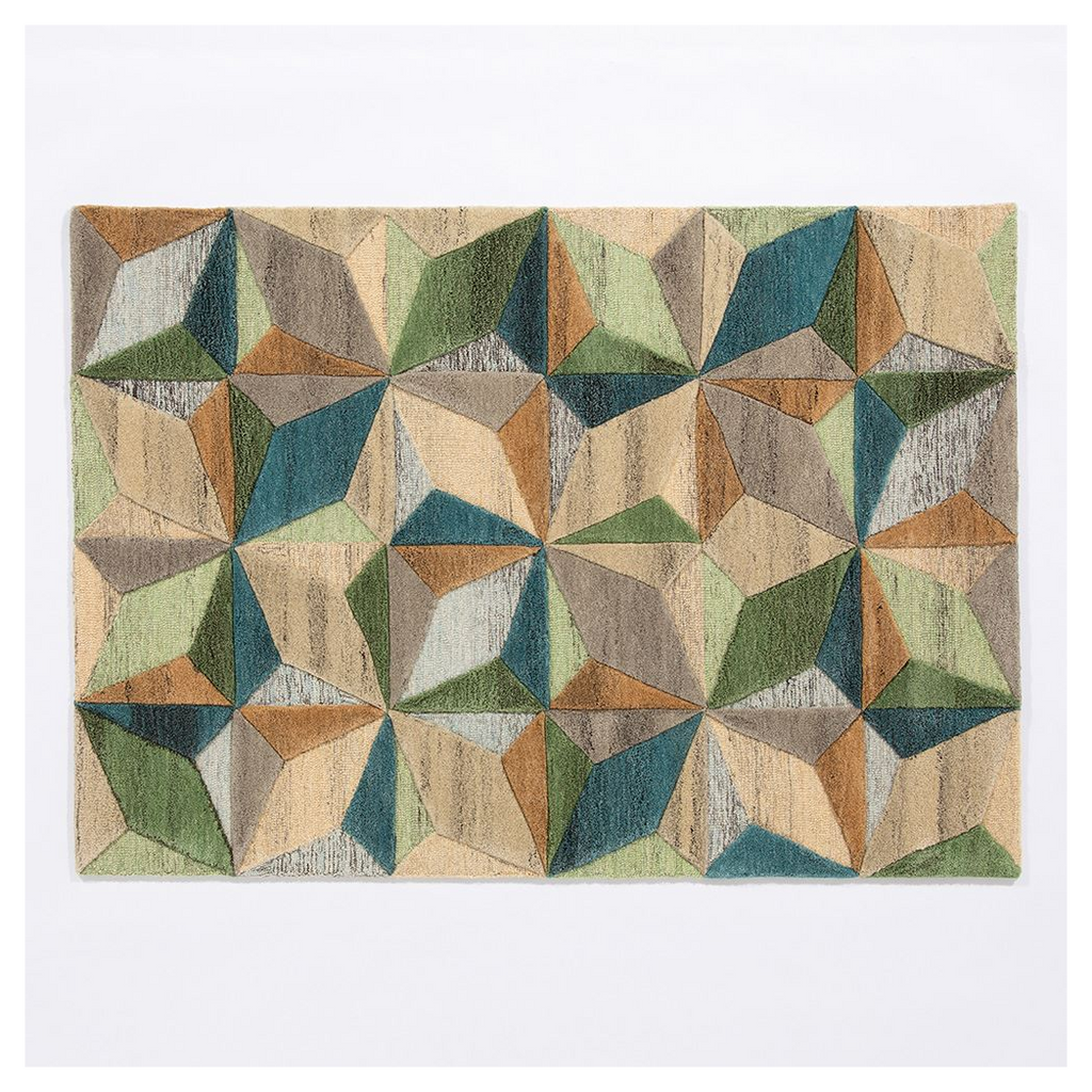 Lilianna Embossed Geo Wool 120x170cm Rug