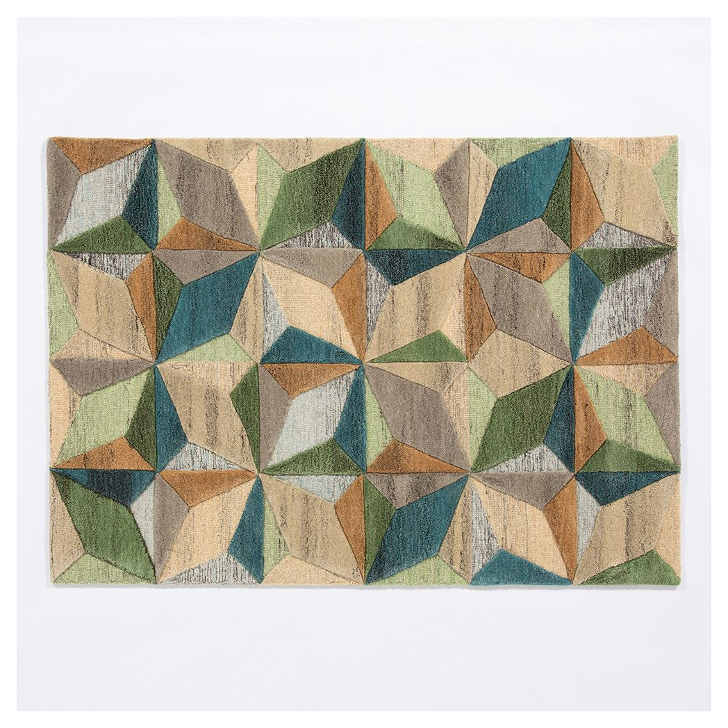 Lilianna Embossed Geo Wool 120x170cm Rug