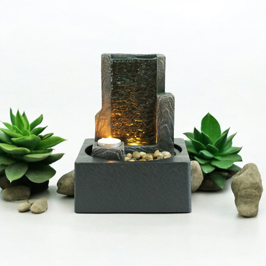 Water Feature Indoor Outdoor LED Fountain