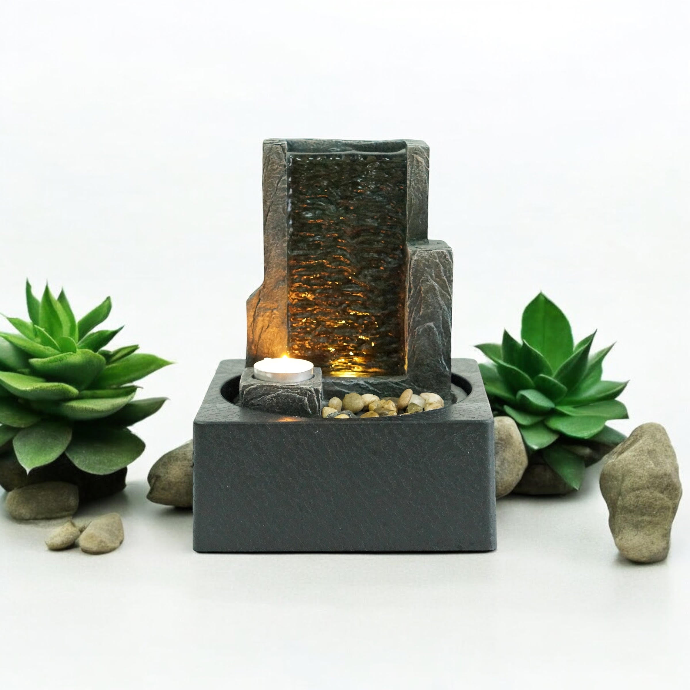 Water Feature Indoor Outdoor LED Fountain