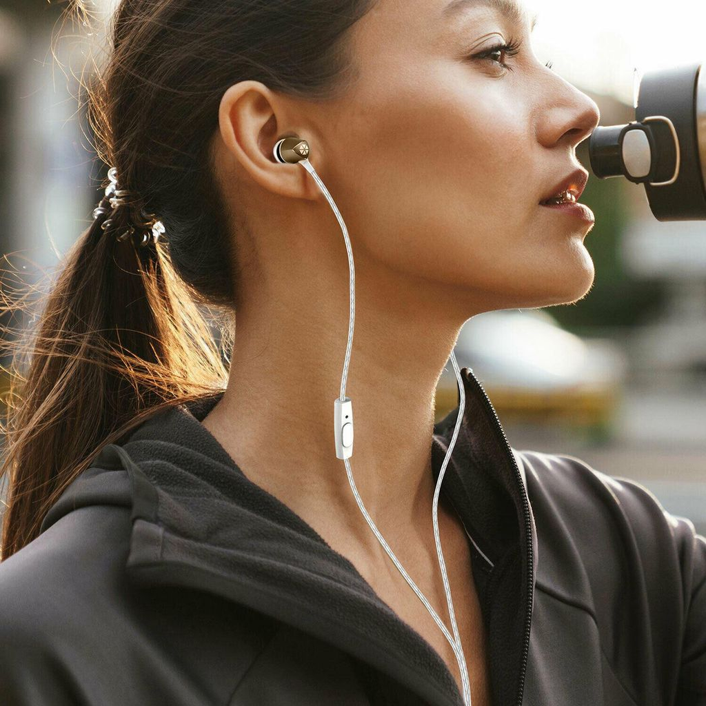 Cocoon 100 Series Noise-Isolating Tangle Free In-Ear Headphone - Gold
