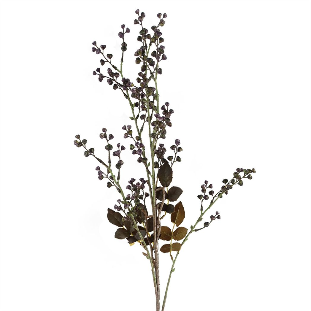 Pack of 6 x 85cm Artificial Dark Berry Stem