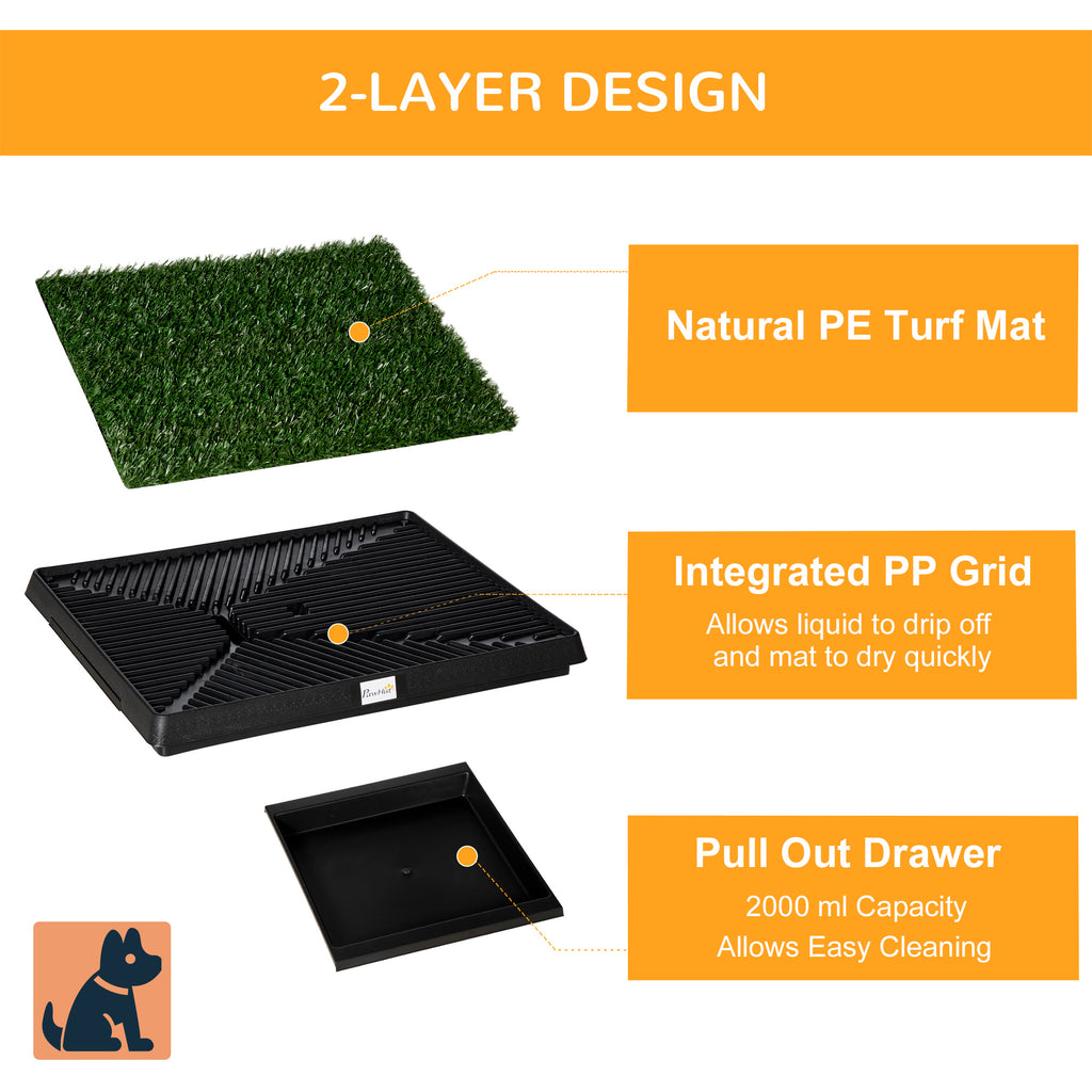 Large Dog Toilet Mat Indoor Potty Puppy Trainer Grass Litter Tray Pad Restroom