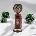 AcaciaHome Unique & Classic Route 66 Red Petrol Pump Mantel Clock
