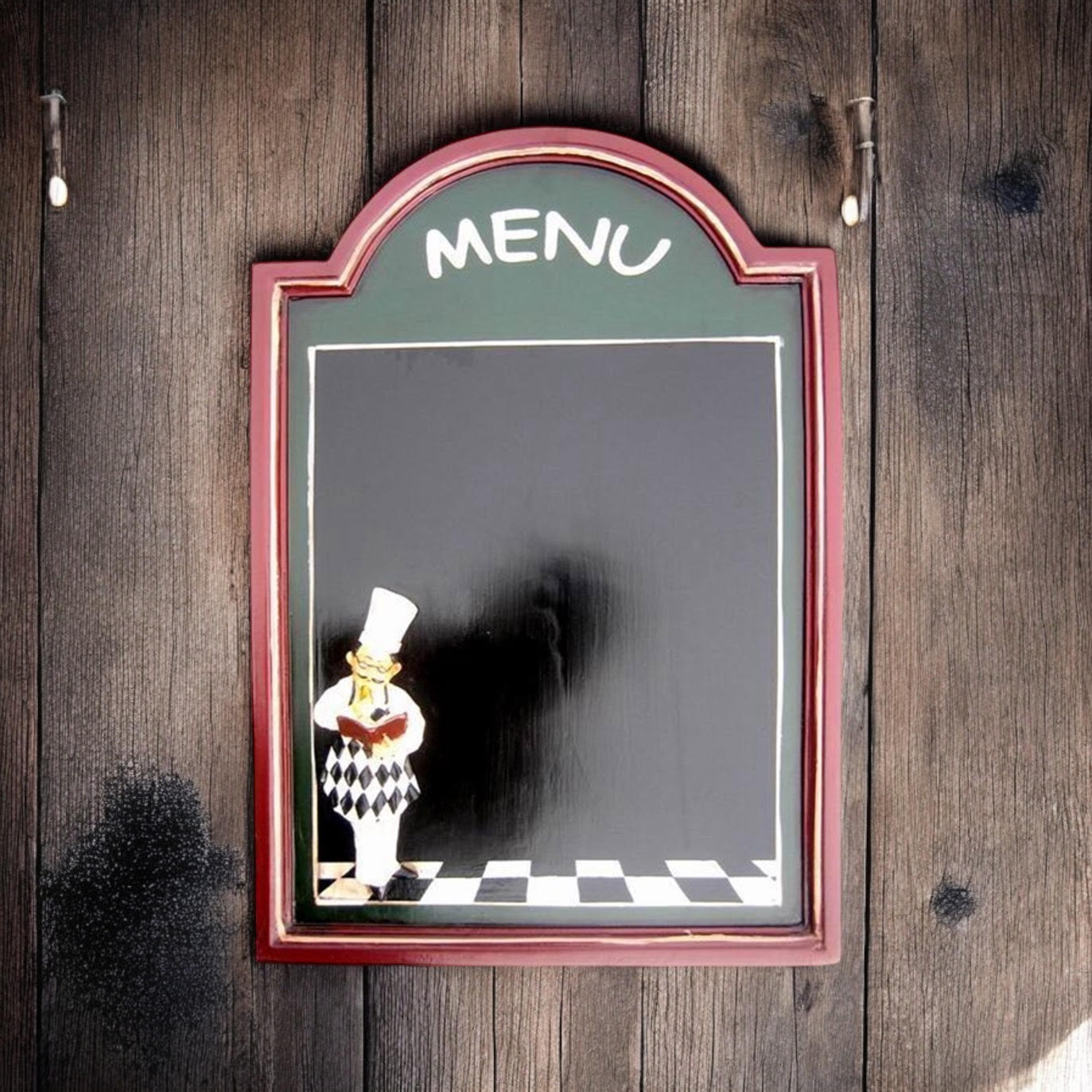 Wall-Mounted Chef Chalk Board Memo Menu