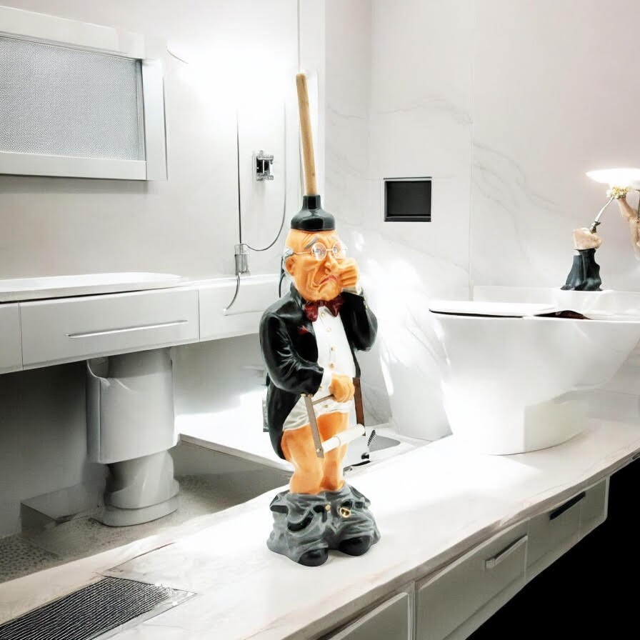 76cm OLD MAN TOILET ROLL HOLDER